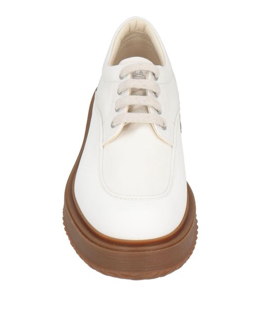 Hogan White Lace-up Shoes for men