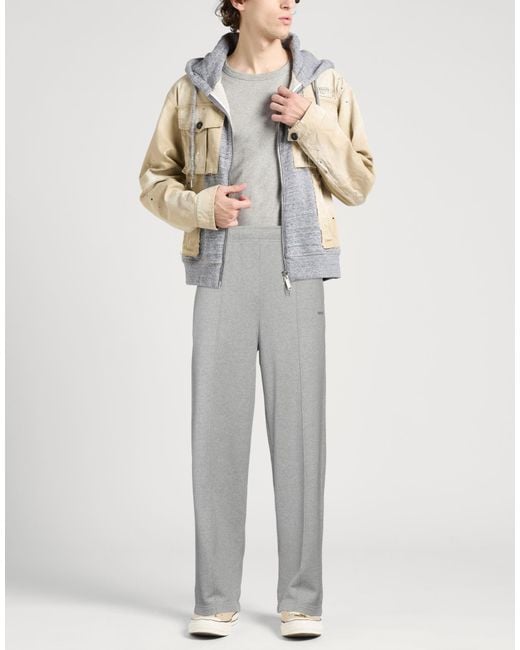 Ambush Gray Organic Cotton Fleece Track Pants for men