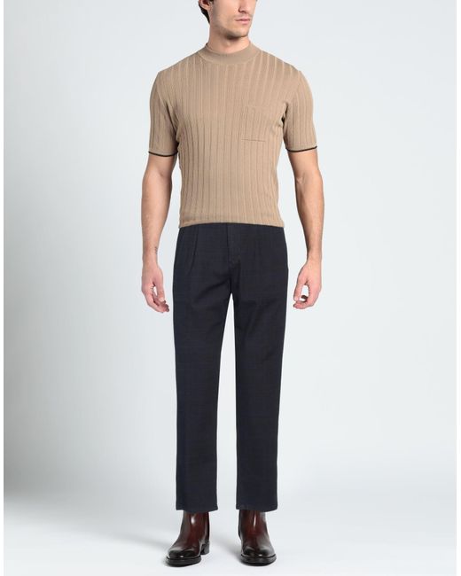 Incotex Blue Pants Cotton, Elastane for men