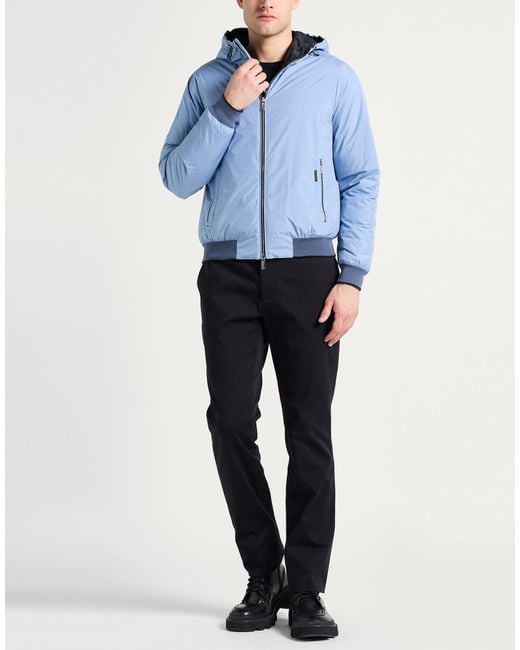Moorer Blue Puffer Polyester for men
