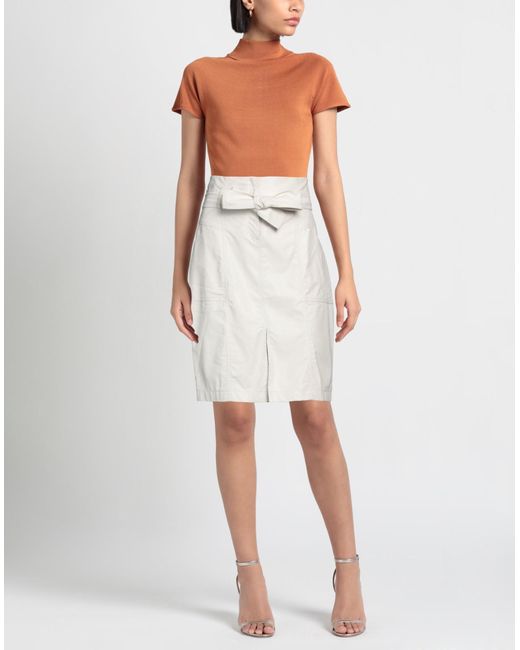 Angela Davis White Midi Skirt