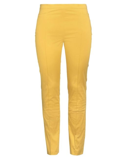 Akris Yellow Pants Cotton, Elastane