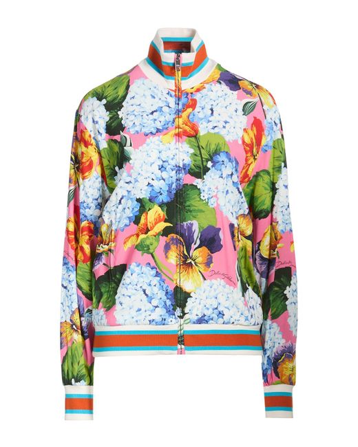 Dolce & Gabbana Blue Jacket Viscose, Elastane, Silk, Cotton