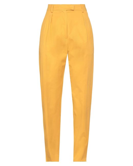 Max Mara Studio Yellow Pants