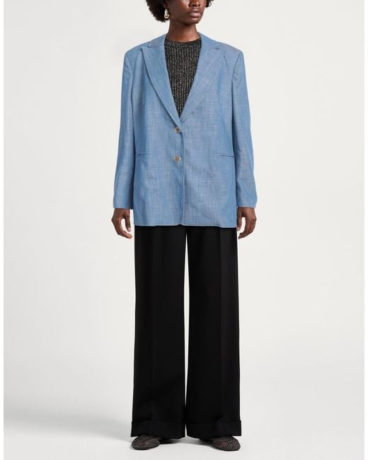 Kaos Blue Blazer Cotton, Polyamide, Elastane
