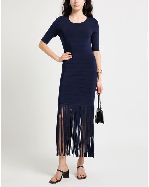 Twinset Blue Midi Dress