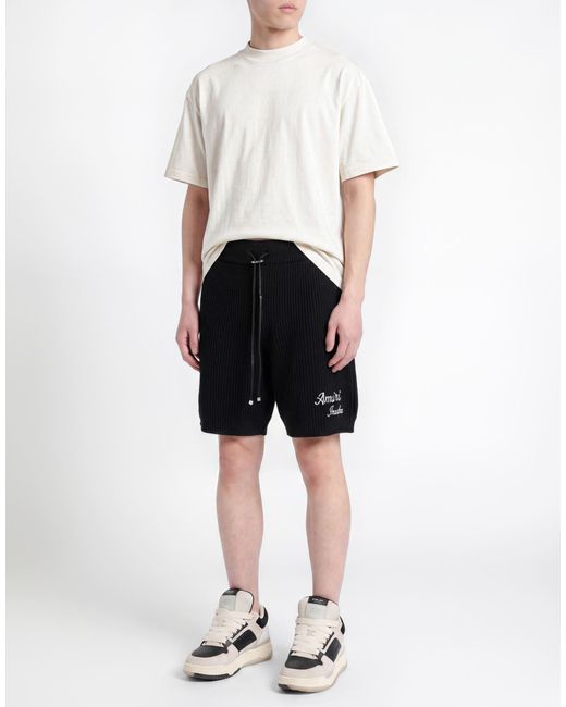 Amiri Black Shorts & Bermuda Shorts Cotton for men