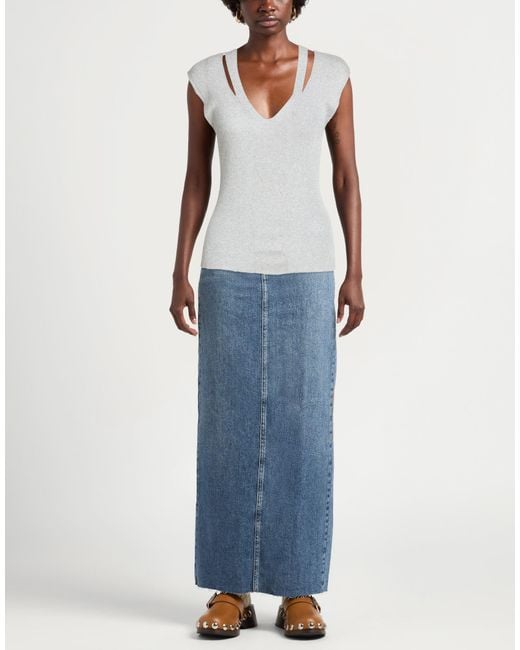 MAX&Co. Gray Light Top Viscose, Polyester