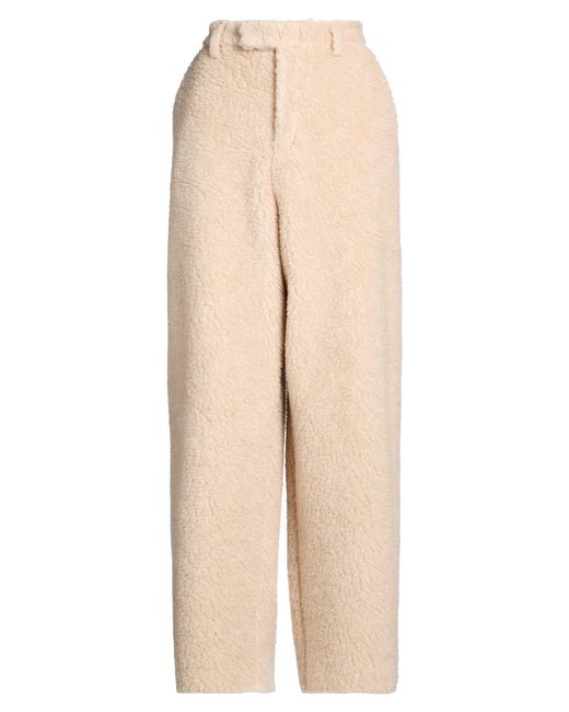 GIUSEPPE DI MORABITO Natural Pants Polyester, Virgin Wool