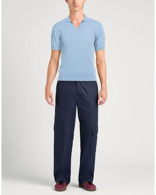 Polo Drumohr de hombre de color Blue