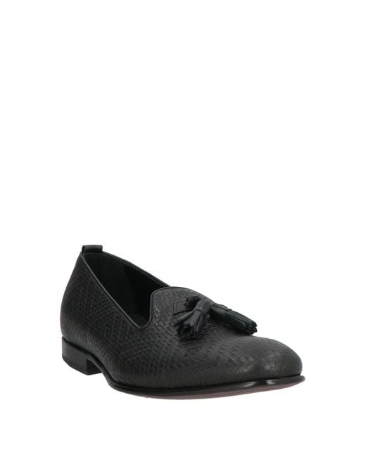 MICH SIMON Black Loafers Leather for men
