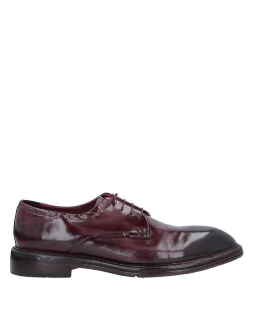 LEMARGO Purple Lace-Up Shoes Soft Leather for men