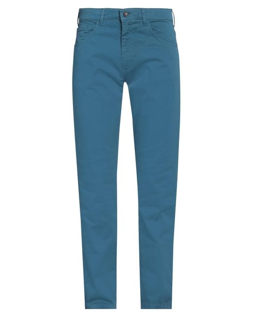 Barbour Blue Pants Cotton, Elastane for men