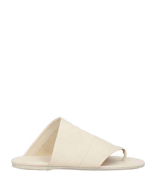Marsèll Natural Ivory Thong Sandal Calfskin for men