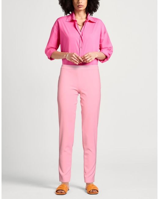 Moschino Pink Couture Pants Polyester, Polyurethane