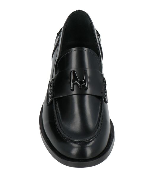 MSGM Black Loafers Leather