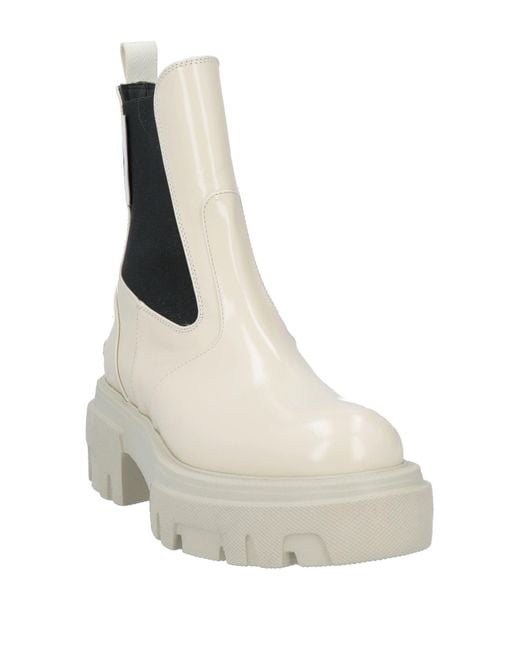 MSGM White Ankle Boots