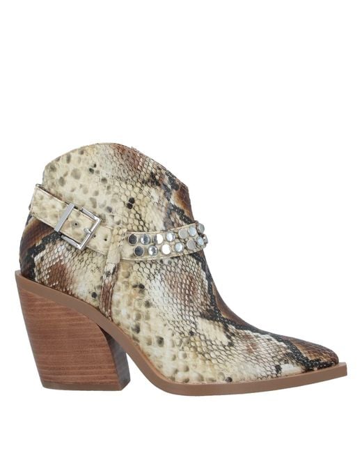 ERMANNO FIRENZE Brown Ankle Boots Soft Leather