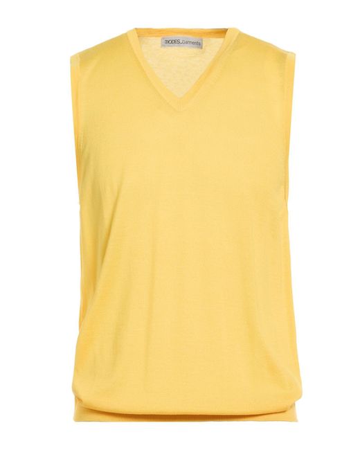 MODES Yellow Sweater Merino Wool for men