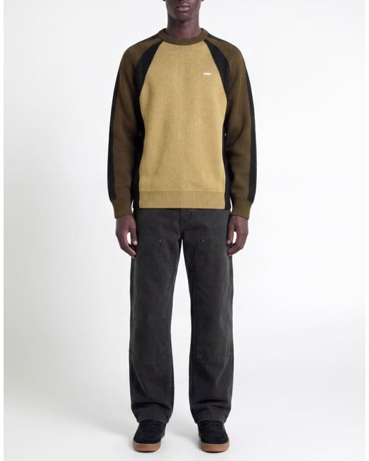 Pullover di Obey in Green da Uomo