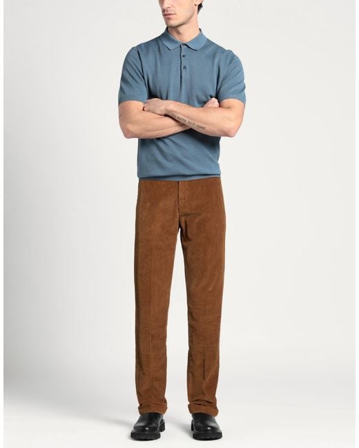 Briglia 1949 Brown Light Pants Cotton, Elastane for men