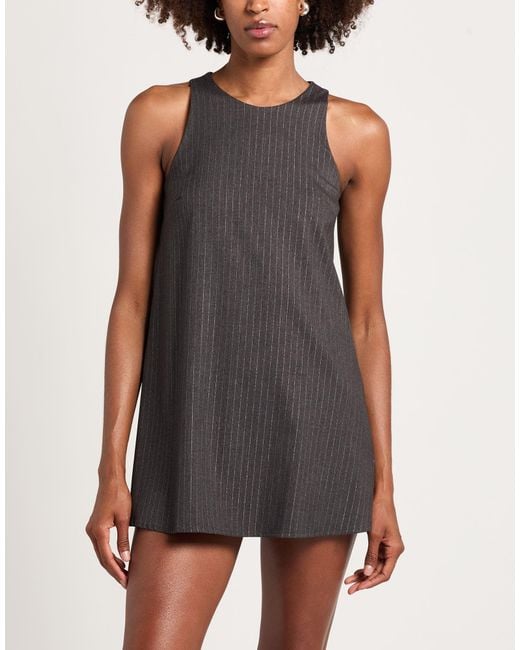 White Wise Gray Playsuit Polyester, Rayon, Elastane