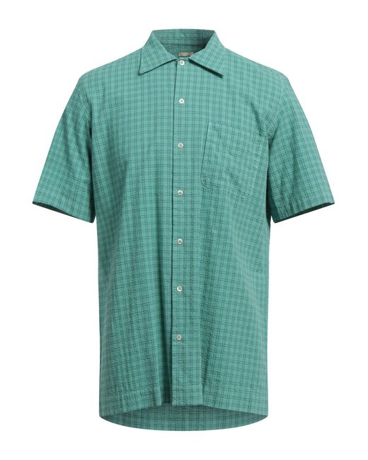 Massimo Alba Green Shirt Cotton for men