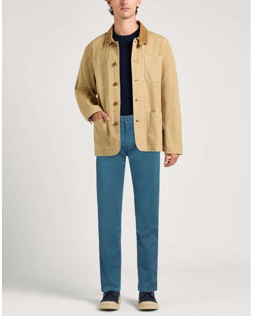 Barbour Blue Pants Cotton, Elastane for men