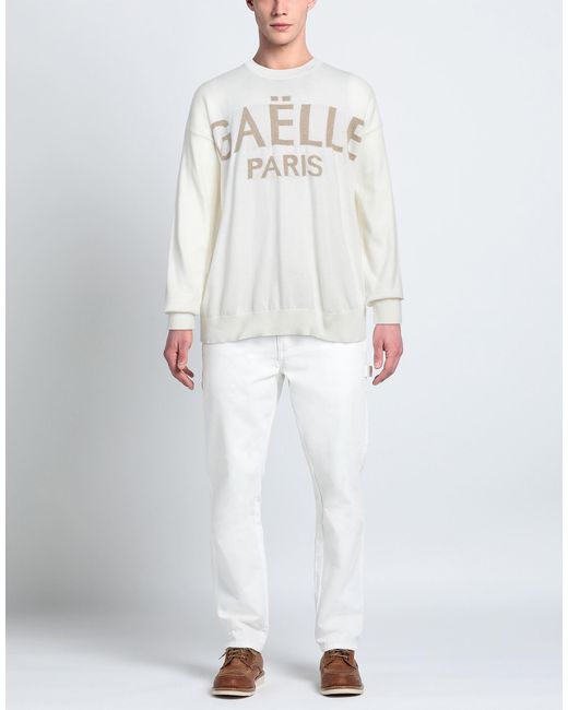 Gaelle Paris White Sweater for men