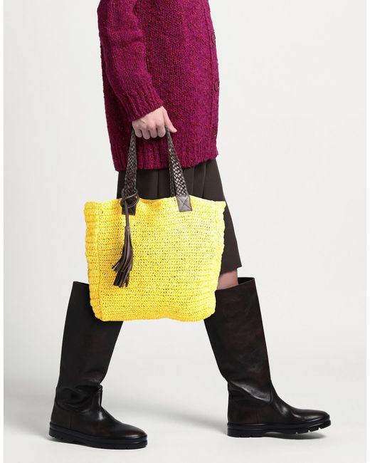 P.A.R.O.S.H. Yellow Handbag Paper