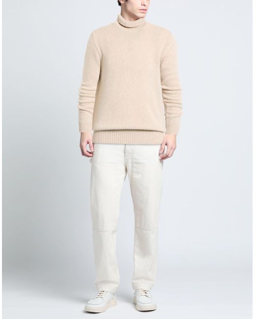 Aragona Natural Turtlenecks for men