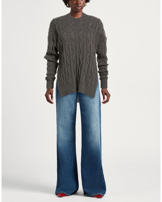 Drumohr Gray Charcoal Sweater Cashmere