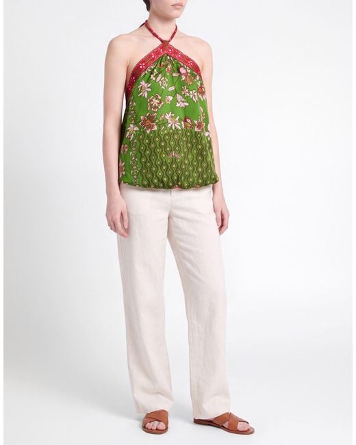 Top Poupette de color Green