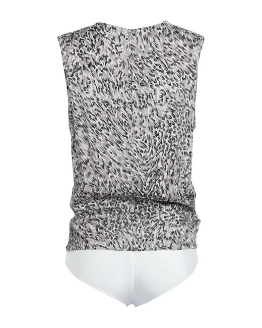 Patrizia Pepe Gray Top Viscose