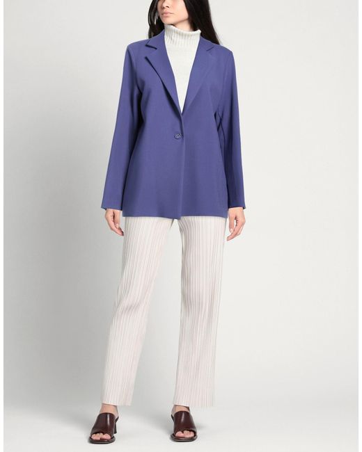 MÊME ROAD Blue Blazer Polyester, Rayon, Elastane
