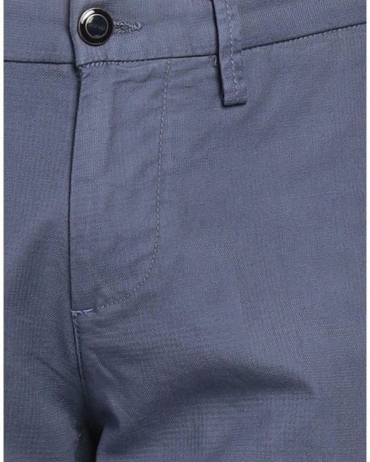 RE_HASH Blue Pants Cotton, Elastane for men