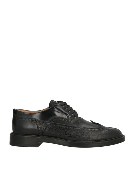 Maison Margiela Black Lace-Up Shoes Leather for men