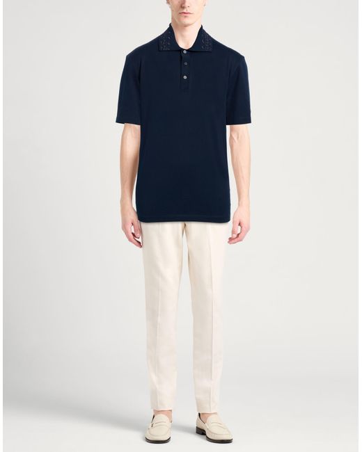 Ferragamo Blue Polo Shirt for men