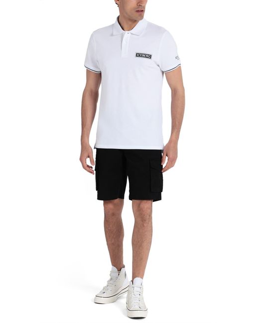 Iceberg White Polo Shirt for men