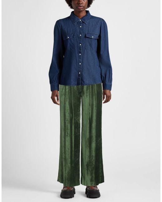 Nude Green Pants Viscose, Elastane