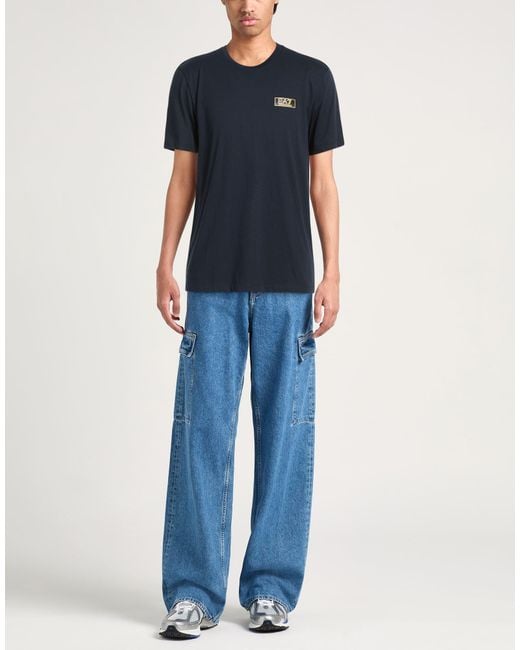 EA7 Blue T-Shirts for men