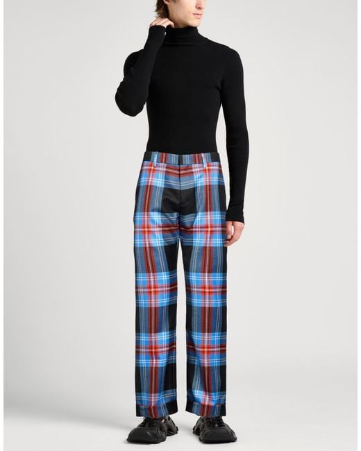 Charles Jeffrey Blue Light Pants Wool for men