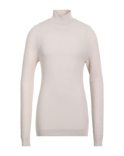 Alpha Studio White Turtleneck for men