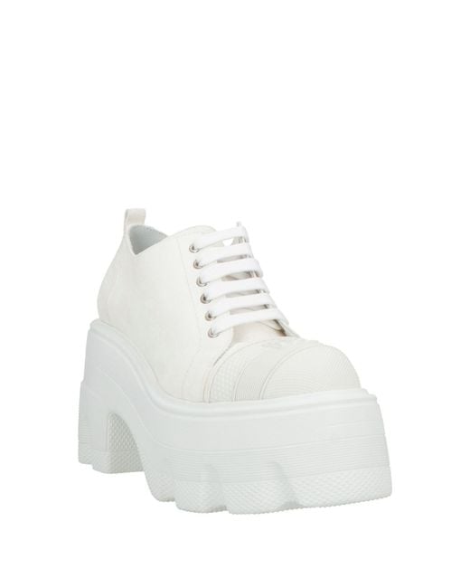 Casadei White Sneakers Leather, Rubber