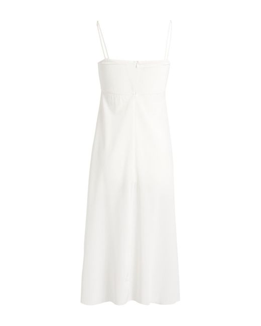 Dolce & Gabbana White Midi-Kleid