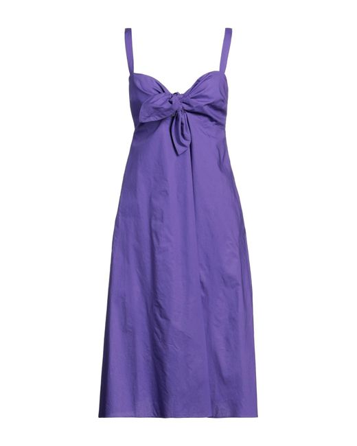 P.A.R.O.S.H. Purple Midi Dress