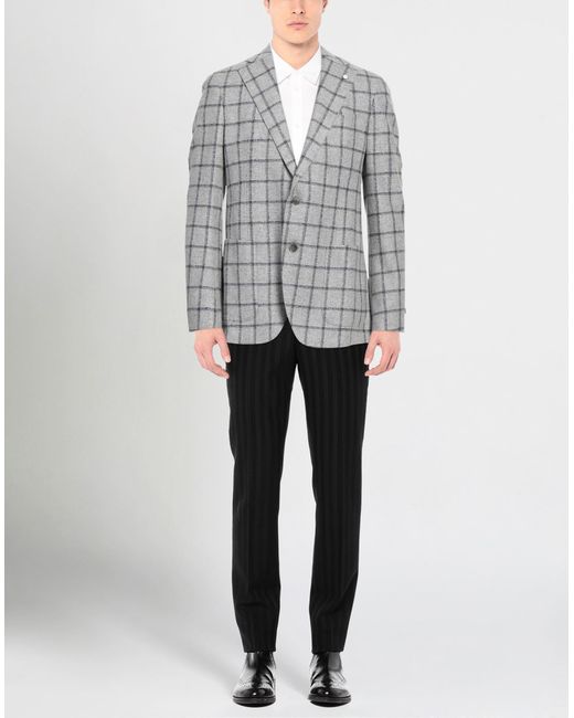 Luigi Bianchi Gray Blazer for men