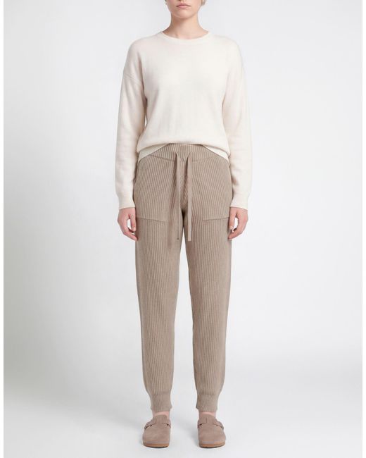Eleventy Natural Pants Wool, Viscose, Cashmere