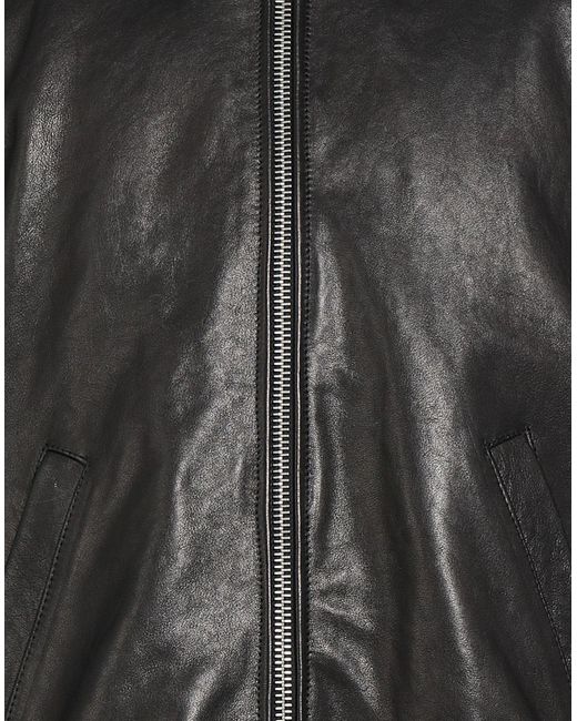 Covert Black Jacket Lambskin for men