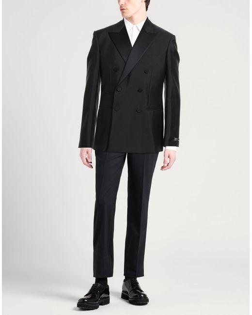 Burberry Black Blazer Virgin Wool, Silk for men